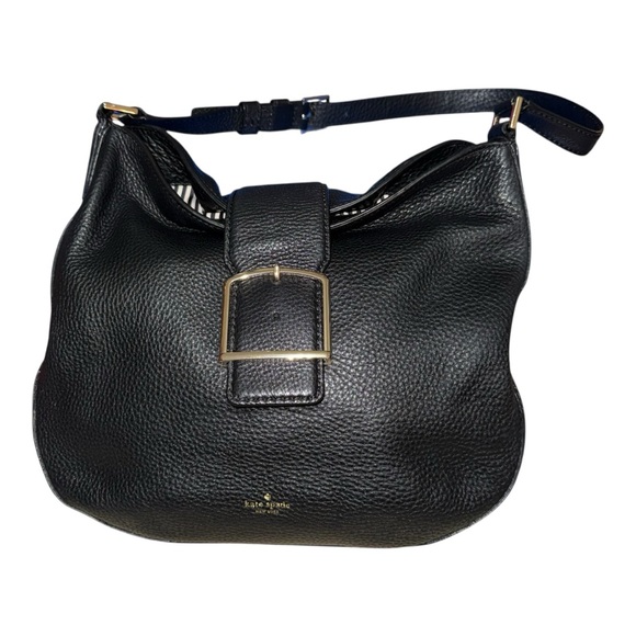 kate spade Handbags - Kate Spade Black Pebbled Leather Hobo Bag